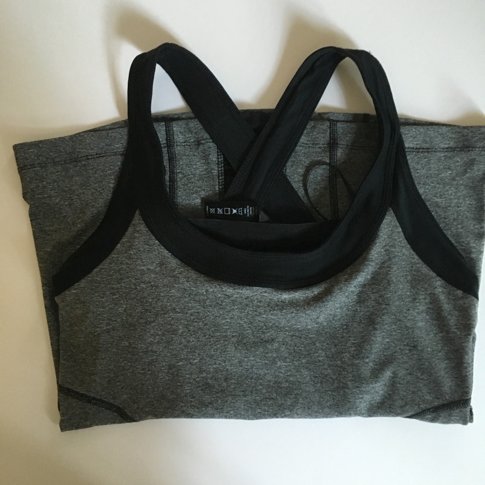 RBX Gray and Black Women's Tank Top